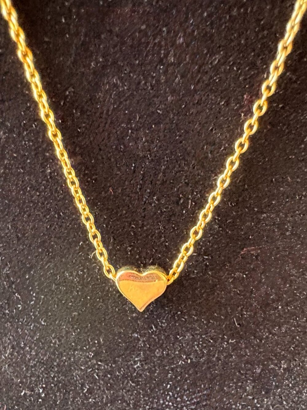 Gold over 925 Silver Small Heart Necklace